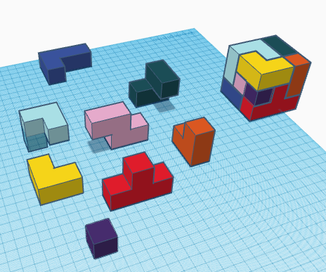 DIY guide for Cube Puzzle in Tinkercad with step-by-step instructions