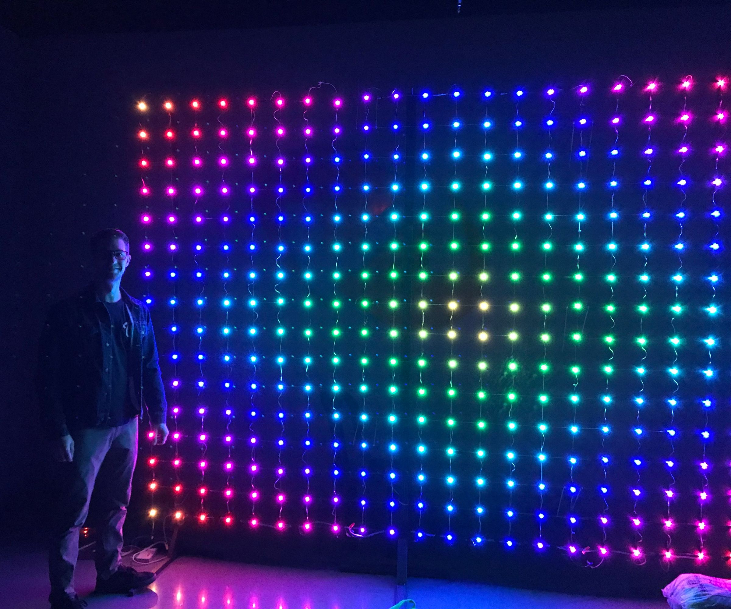 Huge Flexible Transparent LED Matrix Under $150. Easy to Make.