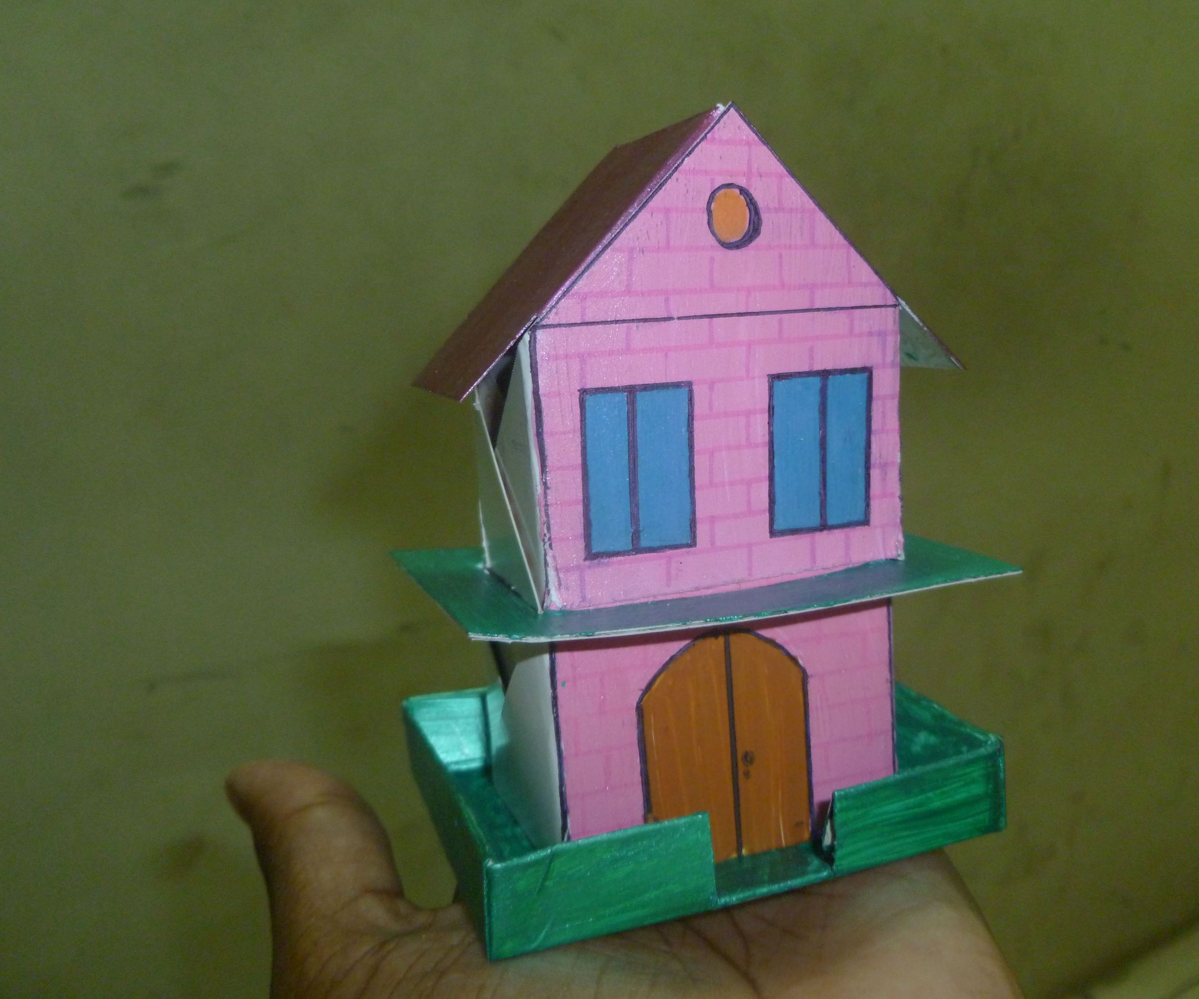 Step-by-step guide for paper house without any glue DIY Project DIY project