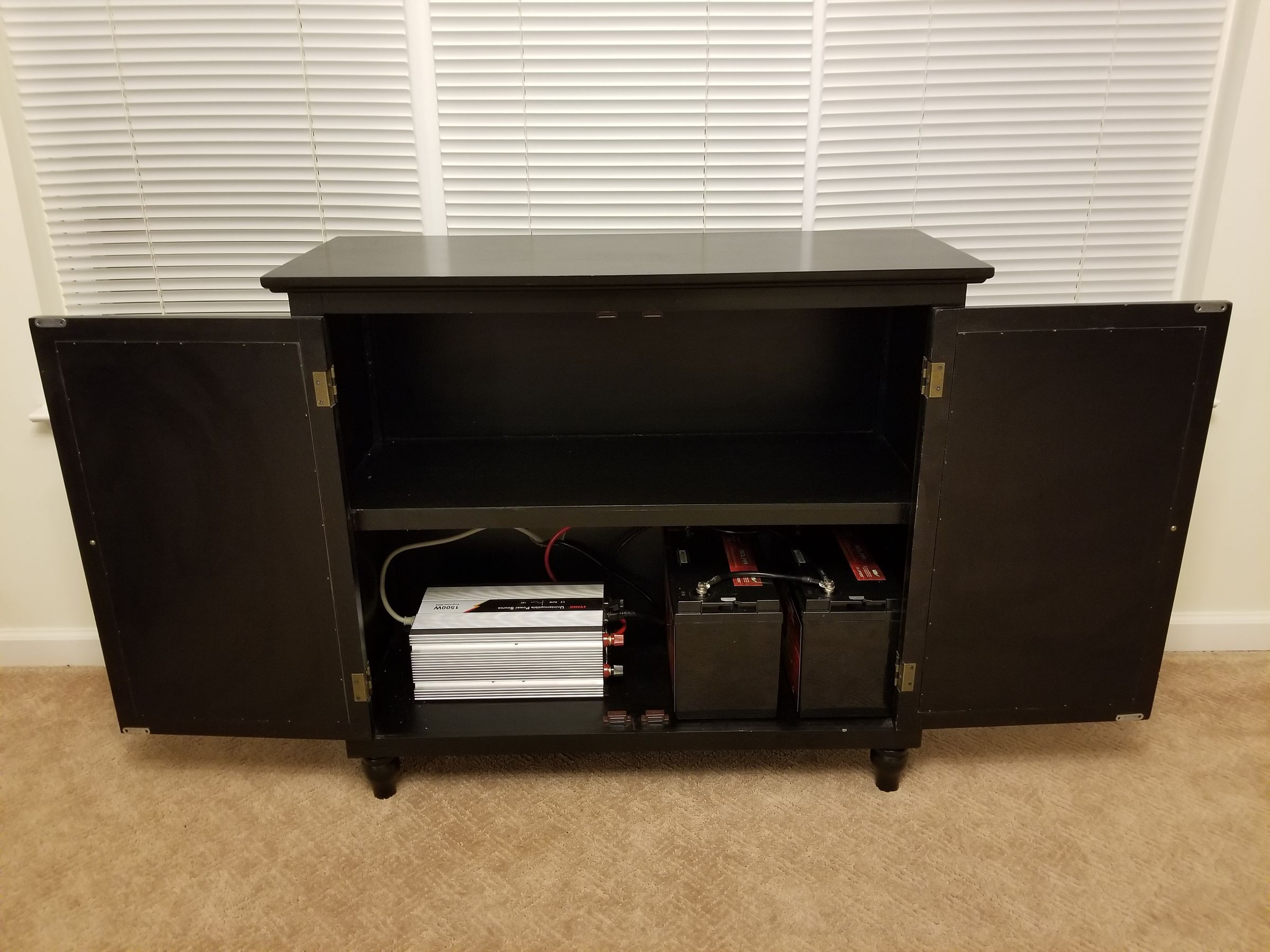 DIY Home Battery Backup Generator in a Wooden 3 Steps