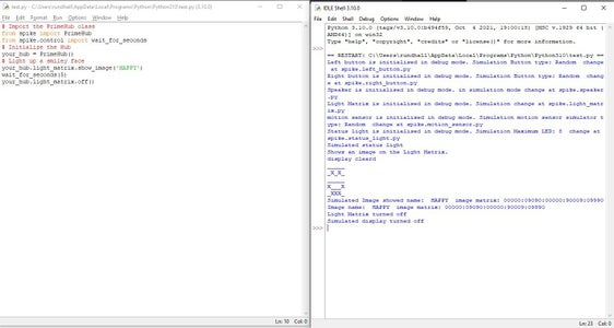 Unofficial PC Based LEGO SPIKE Simulator in Python Environment : 3 ...