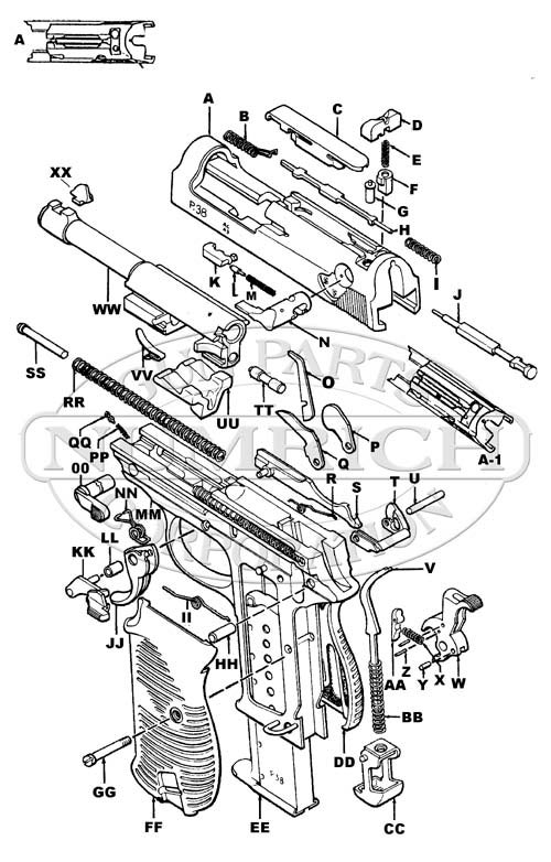 Assemble A Walther P38 Or P1 From A Frame And Parts Kit 19 Steps Instructables