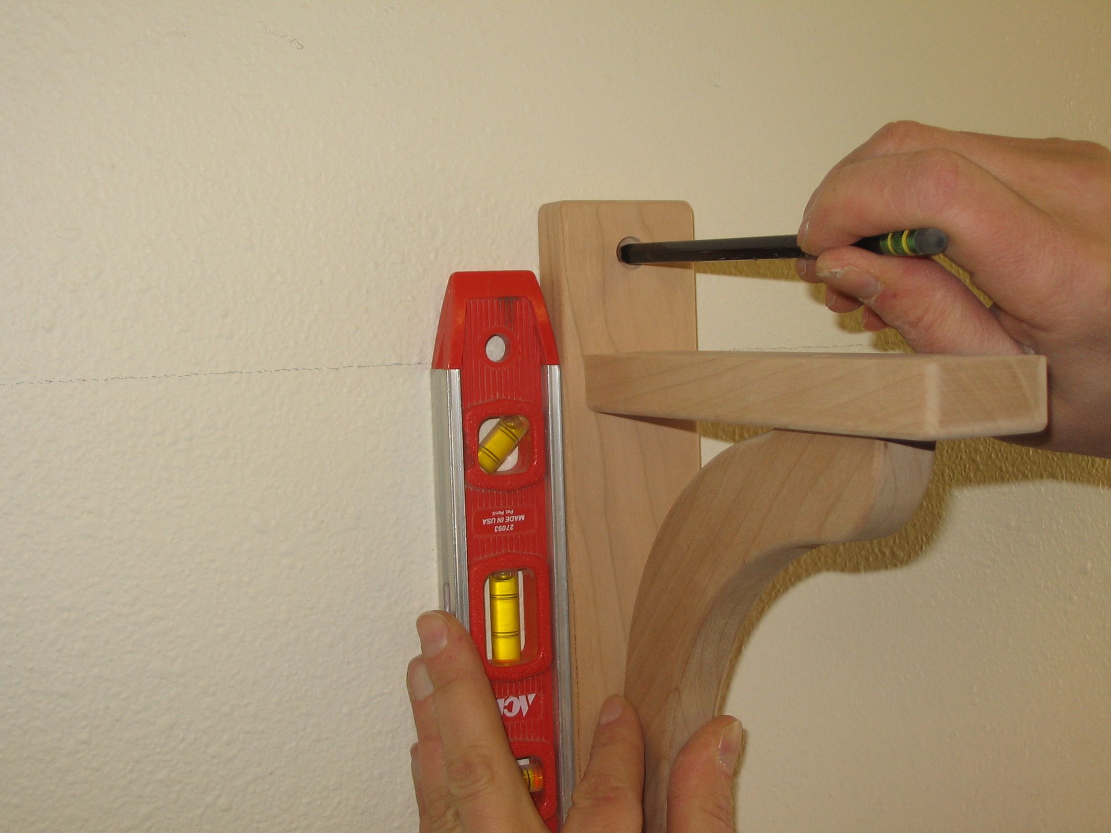 How to Mount a Shelf With Wood Shelf Brackets 16 Steps (with Pictures