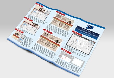 professional brochure in photoshop