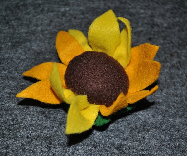 Felt Sunflowers