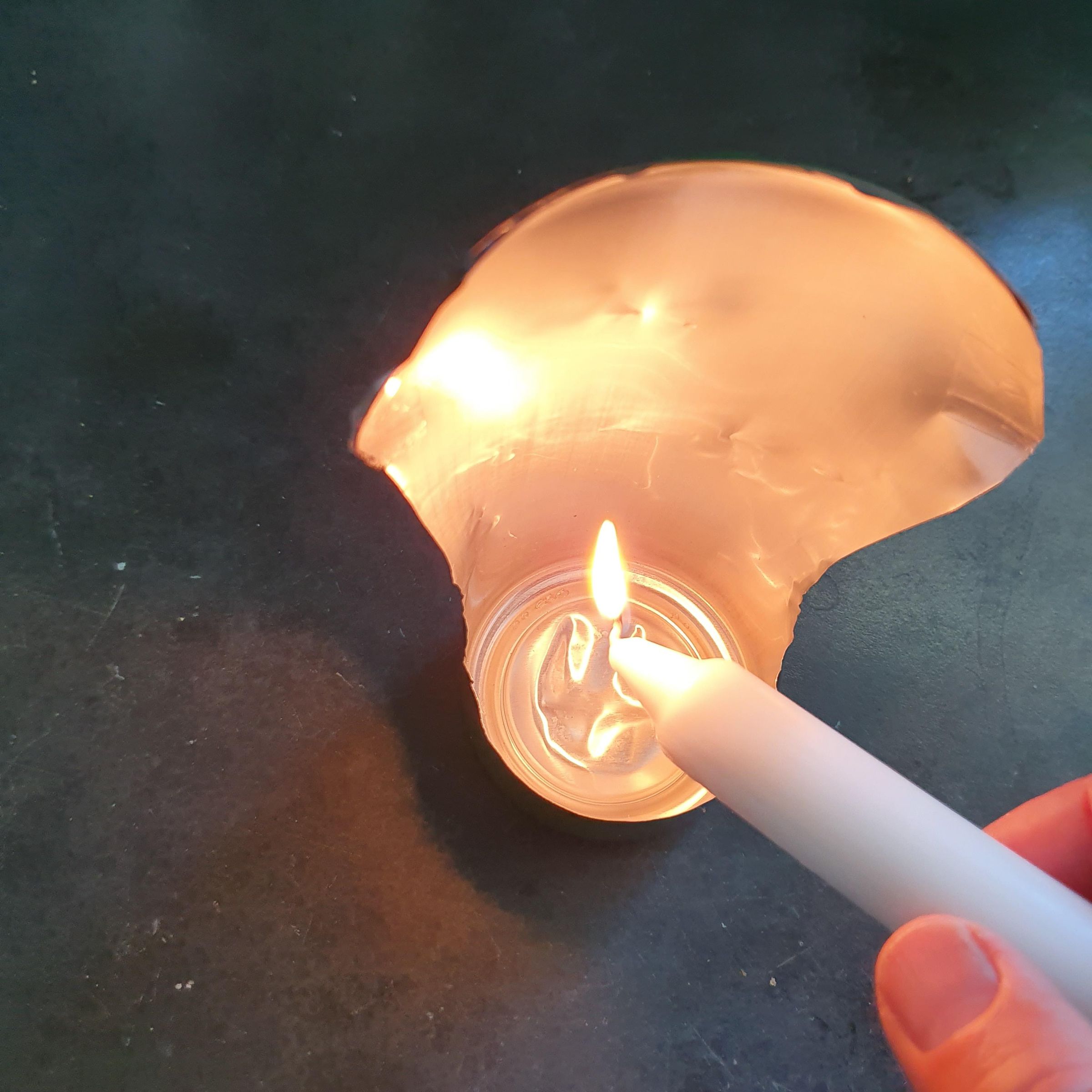 Candle Holder With Parabolic Reflector 7 Steps Instructables