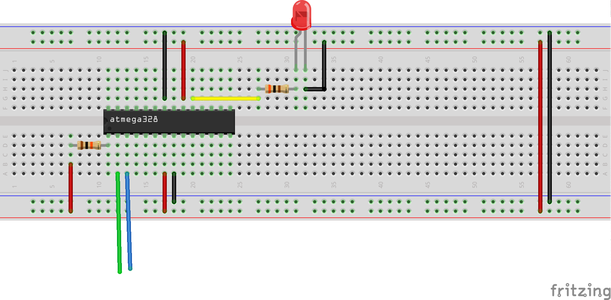 Making the Simplest Bare Breadboard Arduino Without Crystal : 6 Steps ...