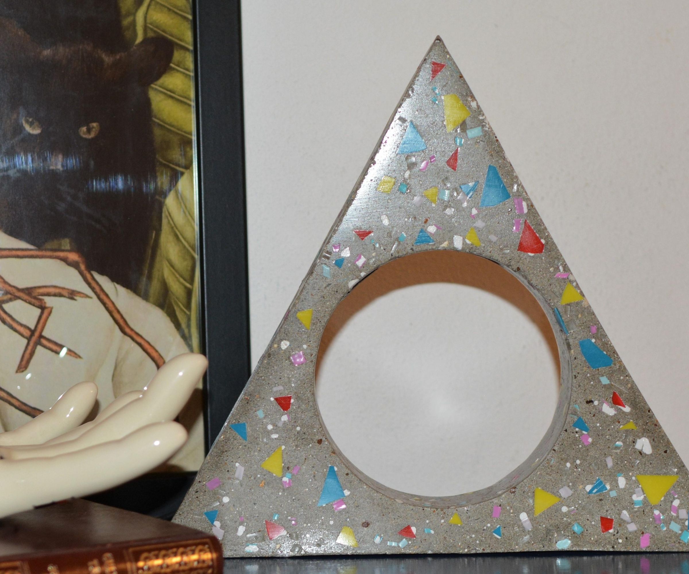 Faux Terrazzo Concrete Lamp