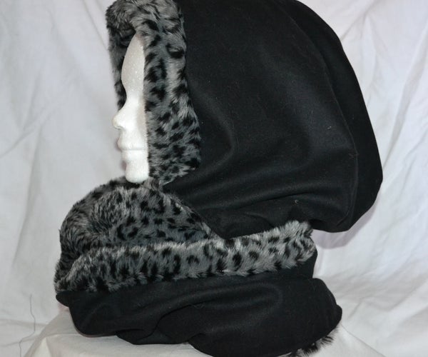 ✮ REVERSIBLE RING SCARFED HOODIE ✮