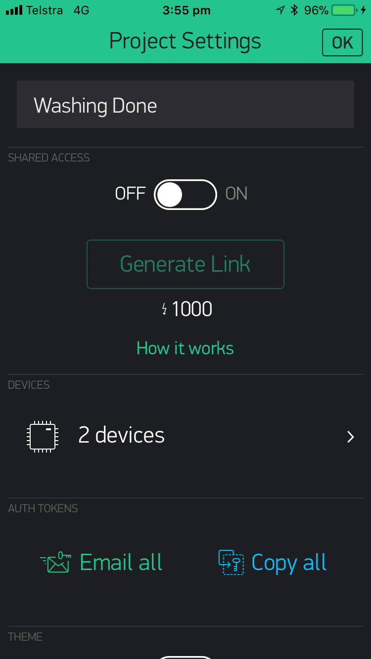 Arduino Washer Dryer Alert Push Notification to Phone With Blynk 5