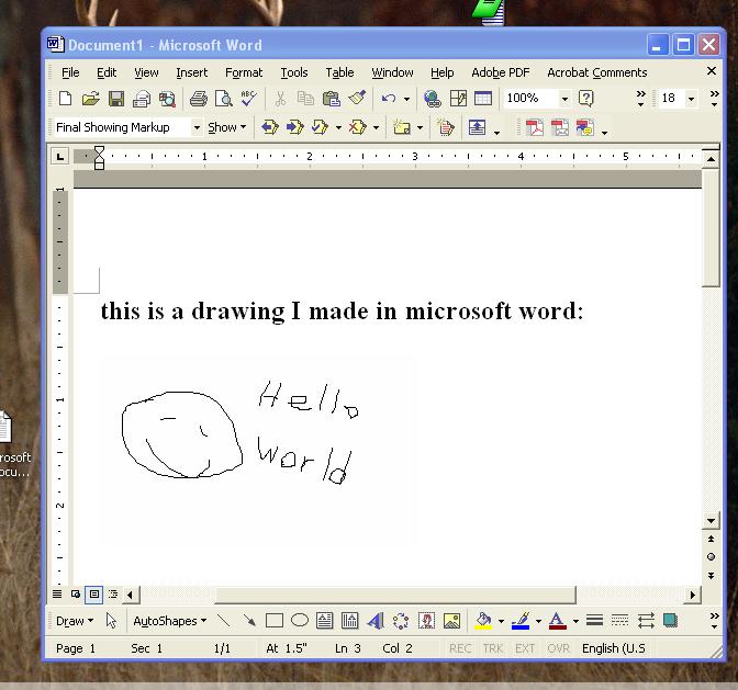 [Tutorial Membuat] Drawing Tools Di Word Beserta Gambar Tutorial MS