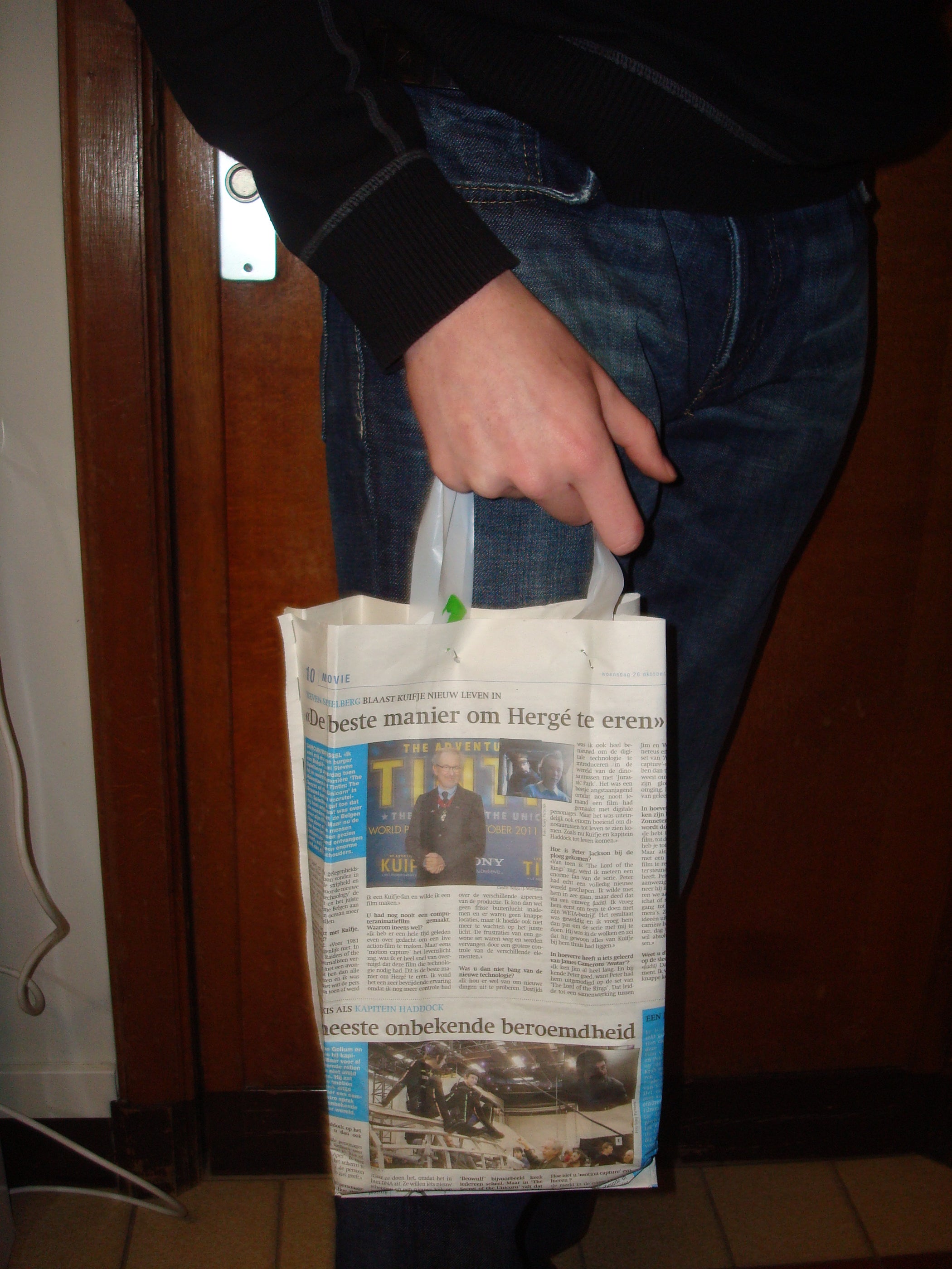 5 Minute Newspaper Bag 4 Steps Instructables