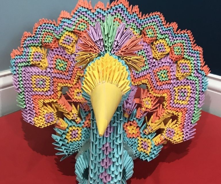 3d origami: peacock DIY Project DIY Project Image