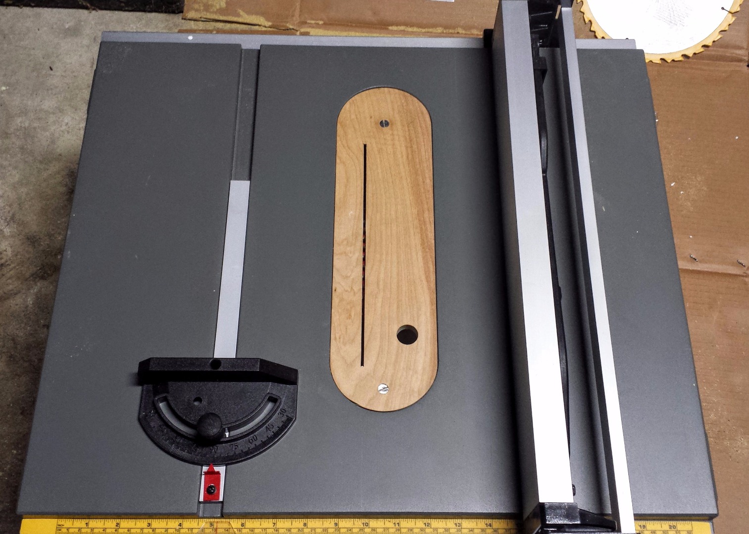 Zero Clearance Insert for DeWalt DW745 Table Saw 5 Steps (with