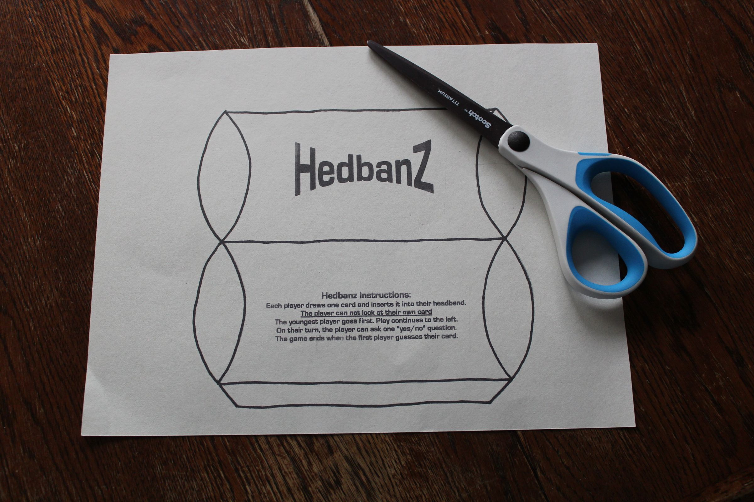 Homemade "Hedbanz" Game 4 Steps Instructables