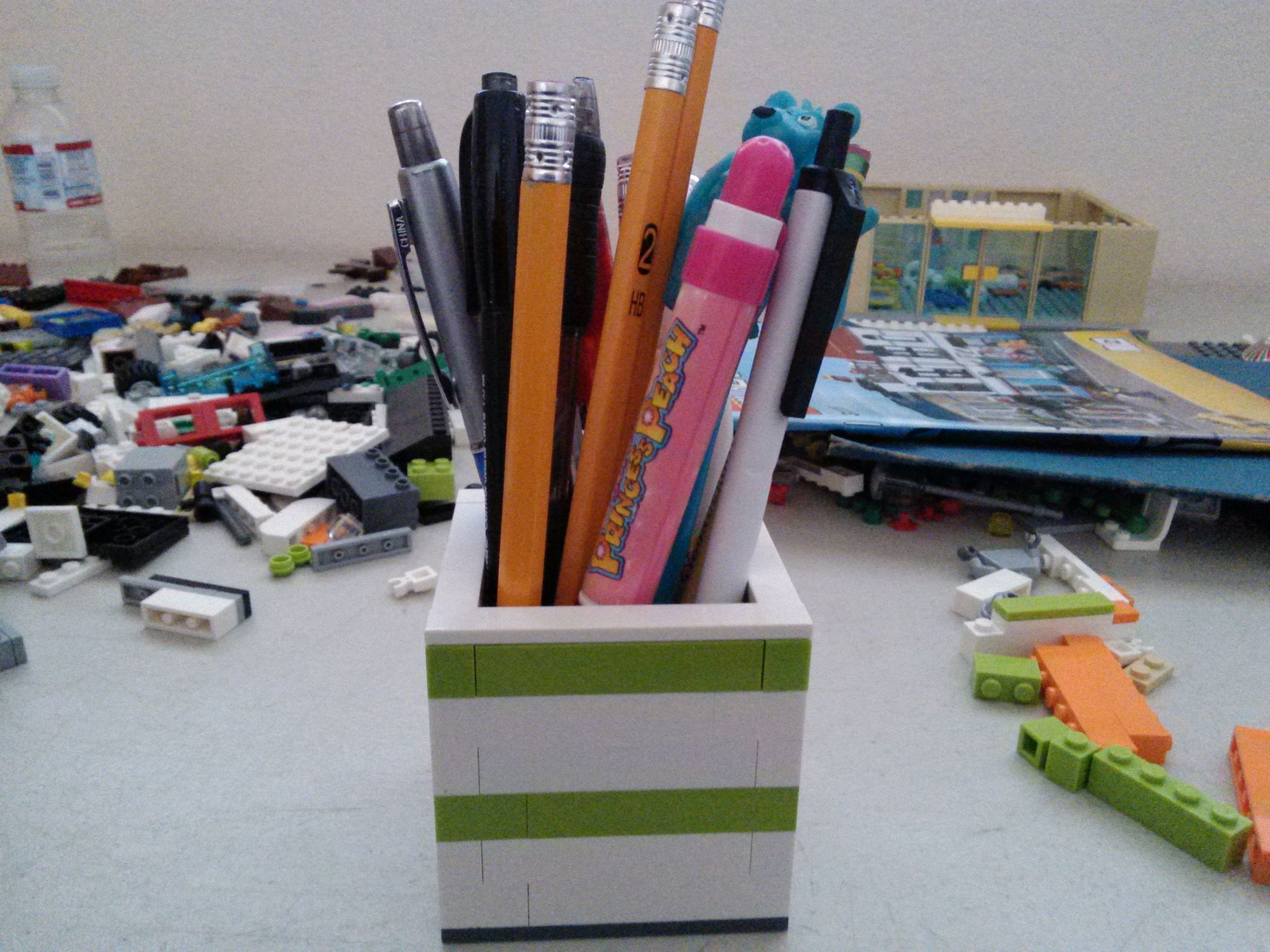 Lego Pencil Holder 3 Steps Instructables
