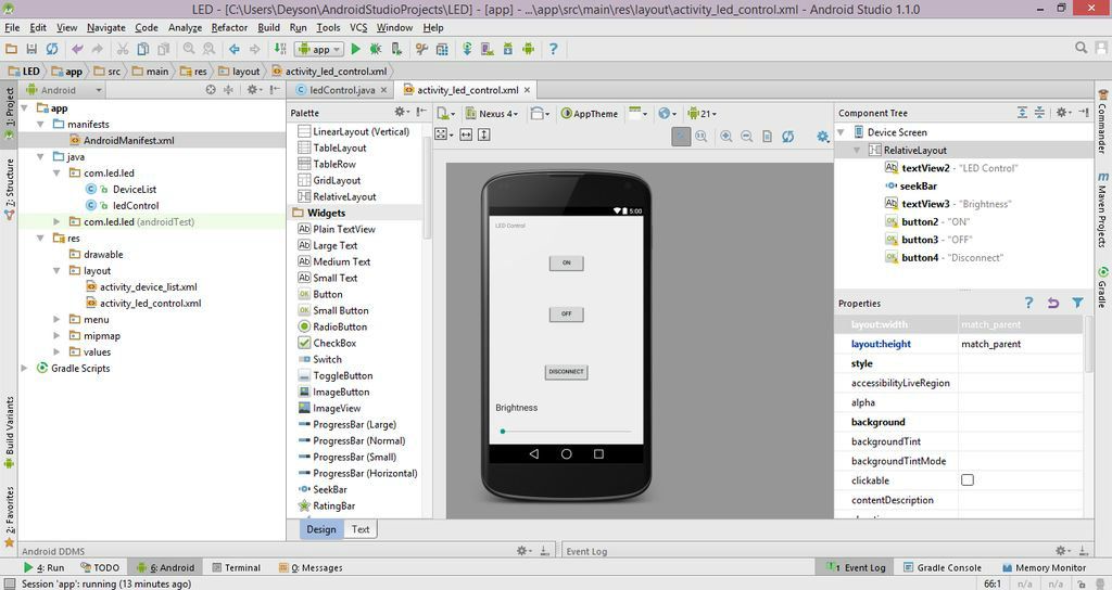 How To: Create an Android App With Android Studio to Control LED : 9 Steps - Instructables