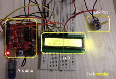 How to Interface LCD (16X2) to Arduino - Instructables