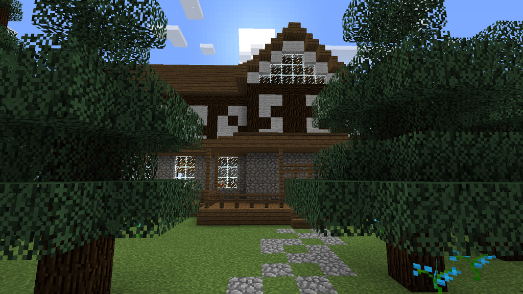 Half Timbered Minecraft House 5 Steps Instructables Half Timbered Minecraft House 5 Steps Instructables