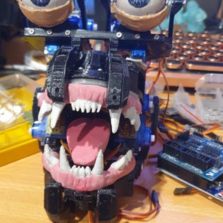 Simple Animatronic Mouth Using 3D Printing, Arduino and Python : 4 ...
