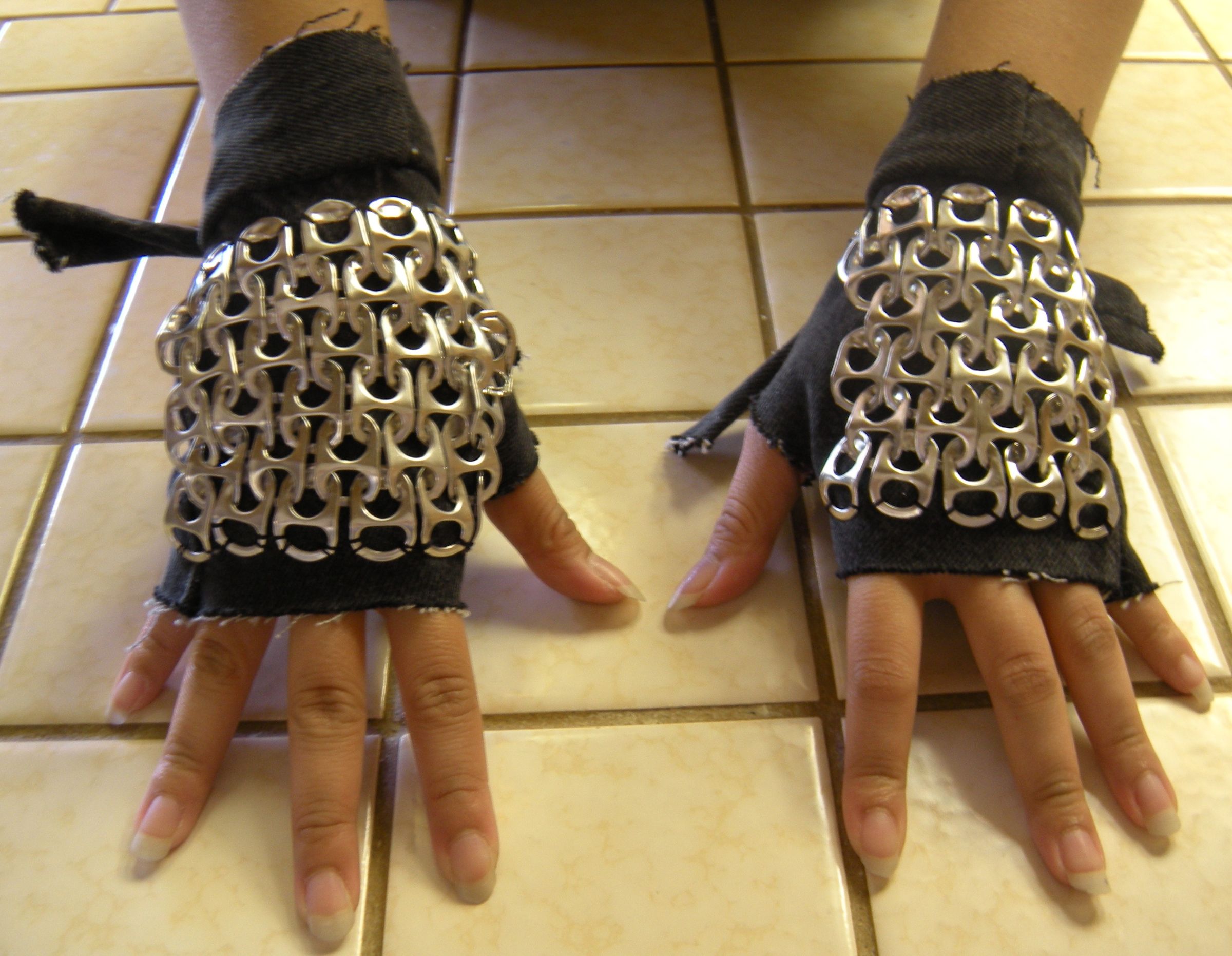Fingerless Chainmaille Gloves