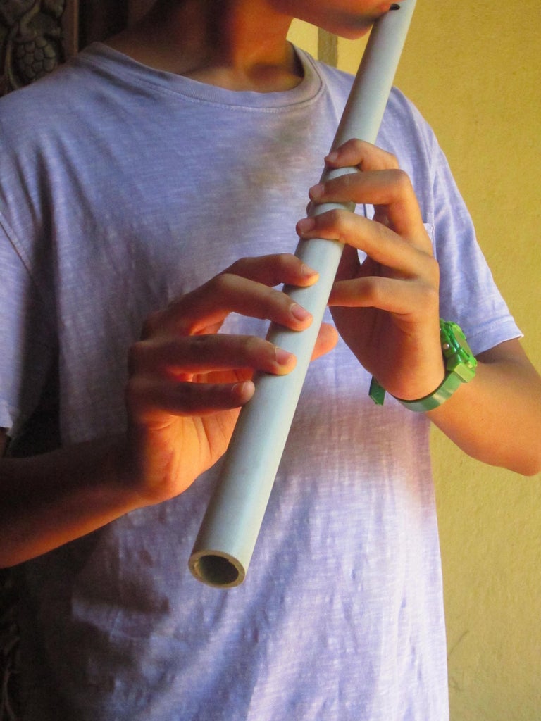 How To Make A Flute Out Of Pvc Pipe How to Make a Flute From an Old PVC Pipe and an Old Flip Flop : 8 Steps