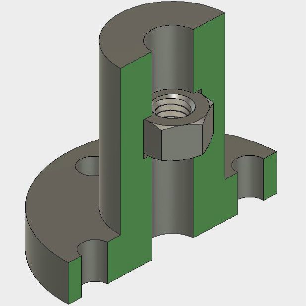Make A Seamless Captive Nut In A 3d Printed Part 8 Steps With Pictures Instructables