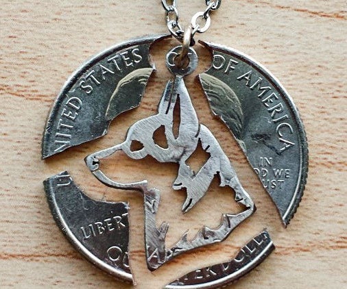 Custom Cut Coin Necklaces