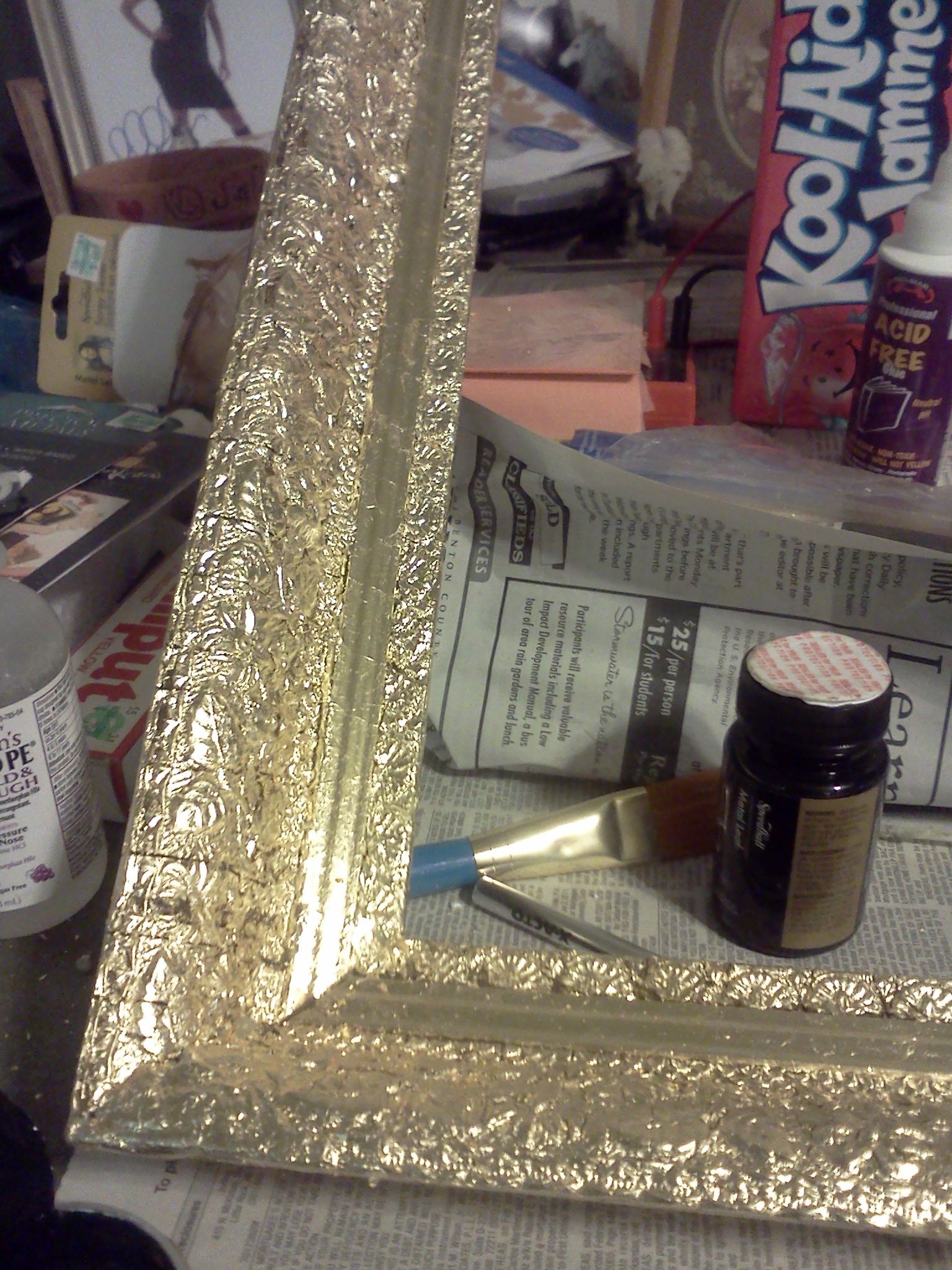 Vintage Plaster and Gold Frame Restored 9 Steps Instructables