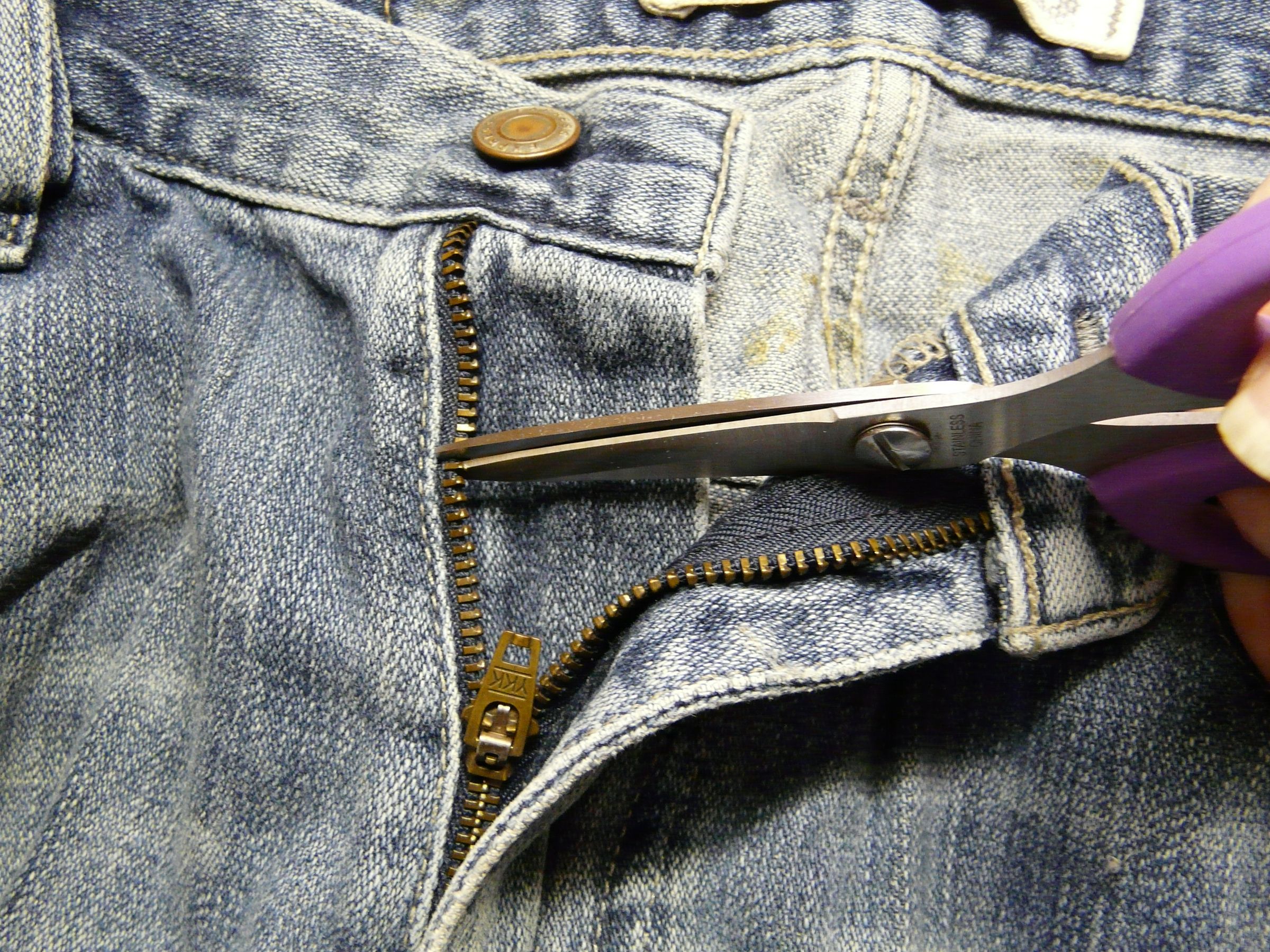 How to Repair a Jeans Zipper That Won't Stay Up 4 Steps (with