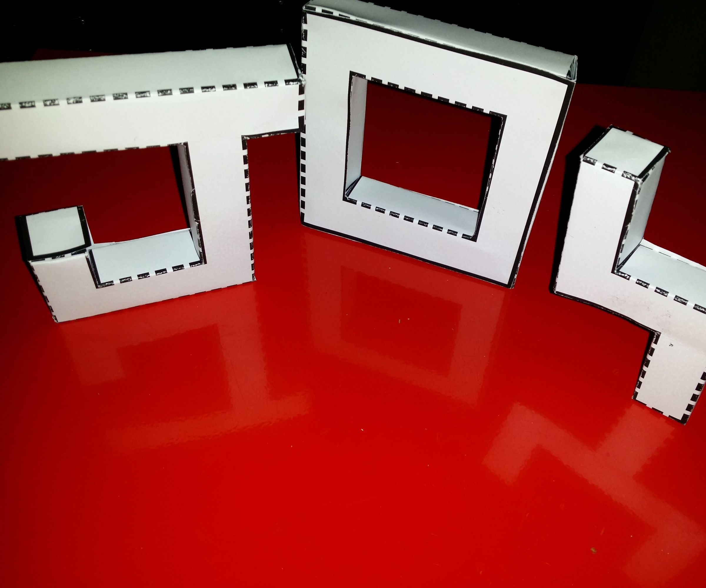 3d letters in papercraft (easy to make) DIY Project DIY Project Image