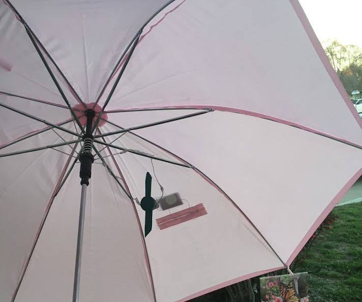 Umbrella With Solar Powered Fan 7 Steps Instructables