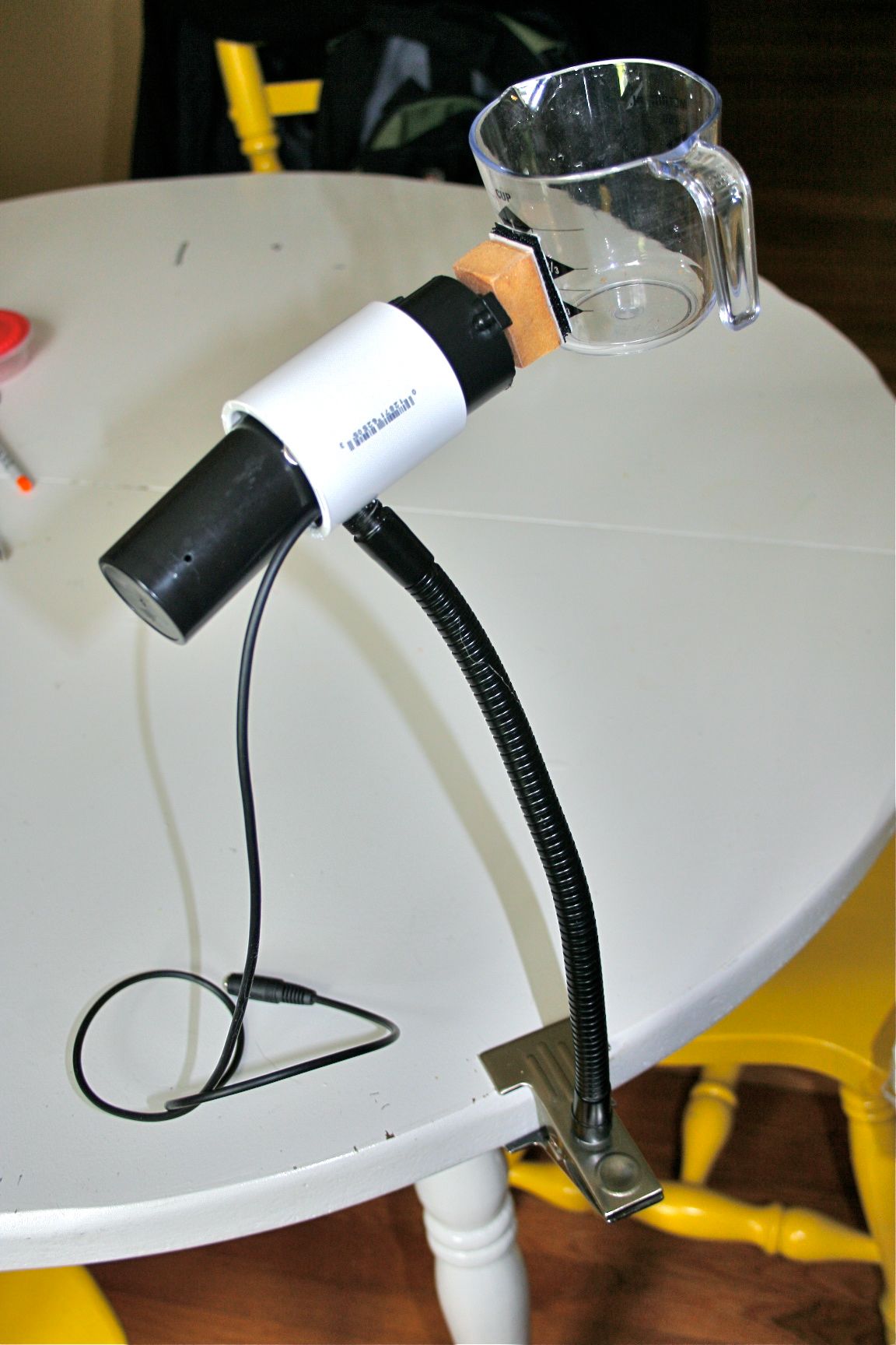 Homemade Switch Activated Pouring Measuring Cup Instruction Sheet