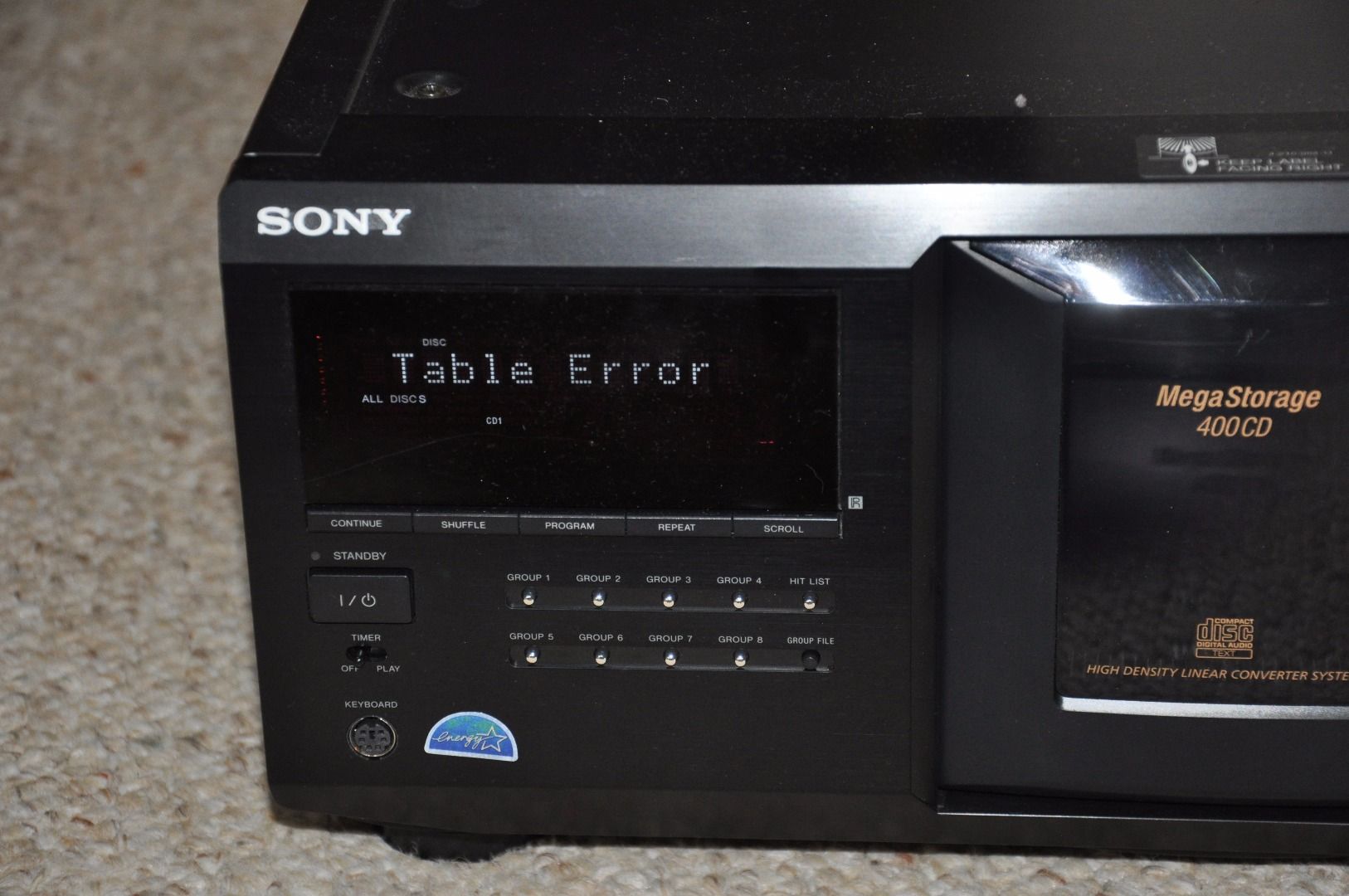 Fix "Table Error" on Sony CD Changer 3 Steps Instructables