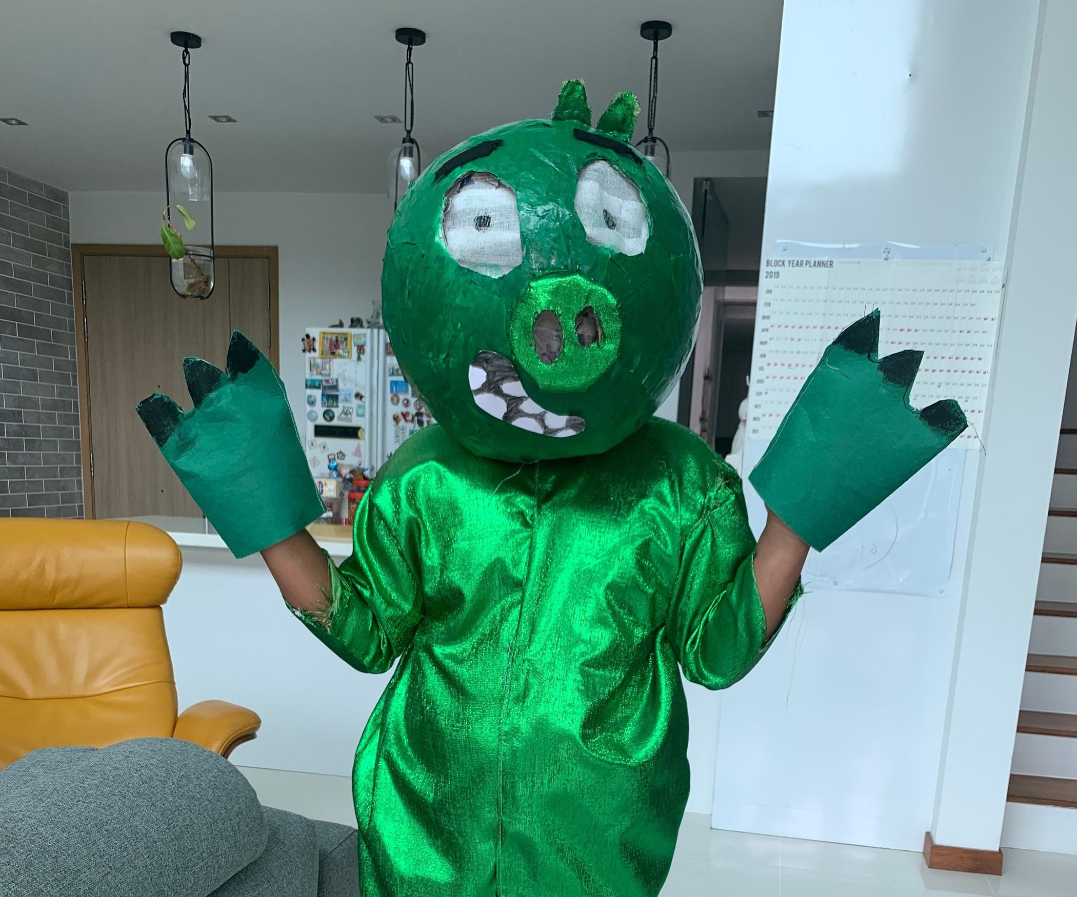 How to Make an Angry Birds Pig Costume : 15 Steps - Instructables