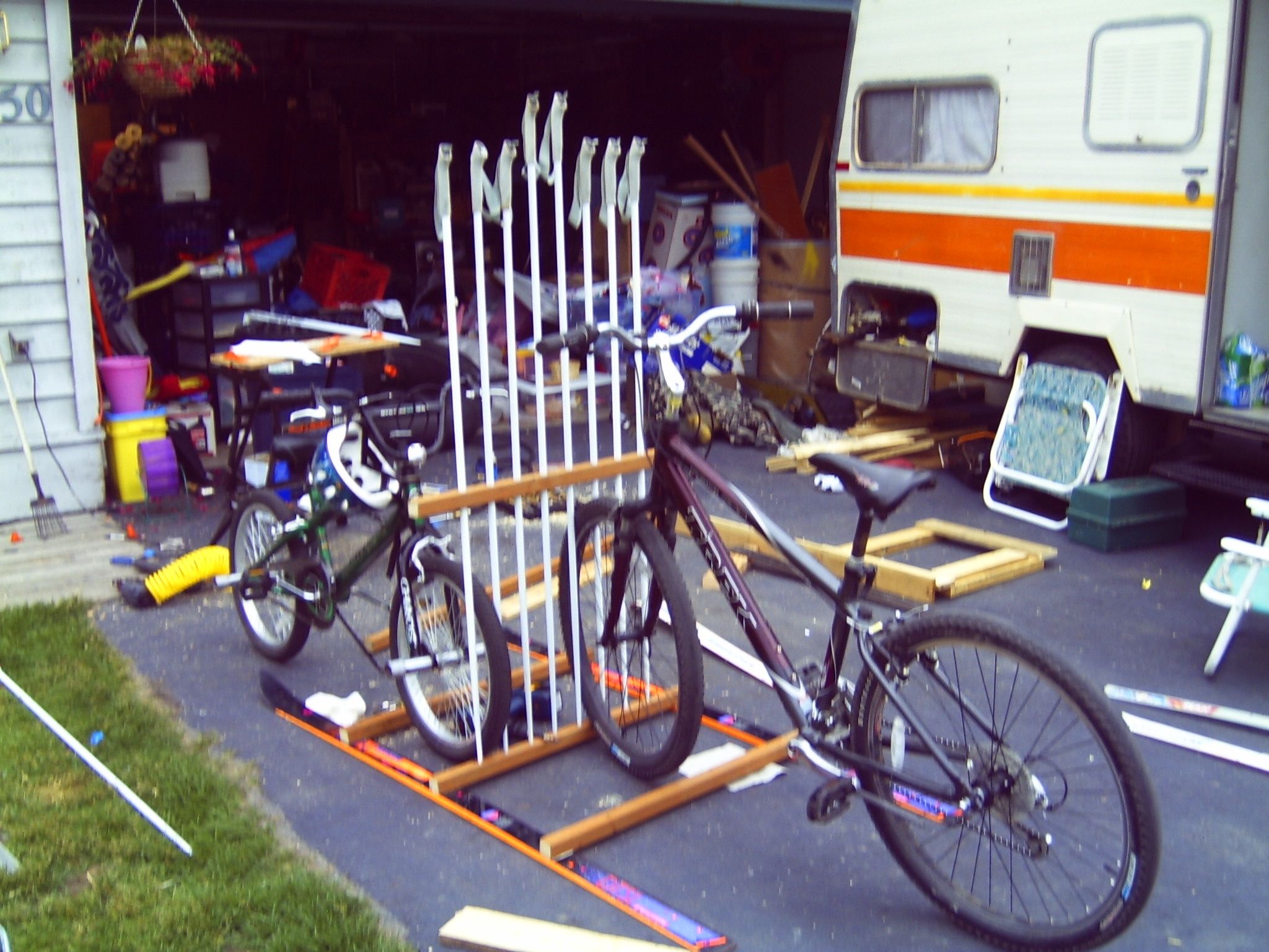 Bicycle Rack From Old Skis and Ski Poles 7 Steps (with Pictures) Instructables