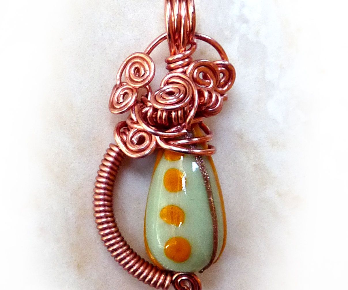 Wire Wrapped Bead Pendant 14 Steps (with Pictures) Instructables