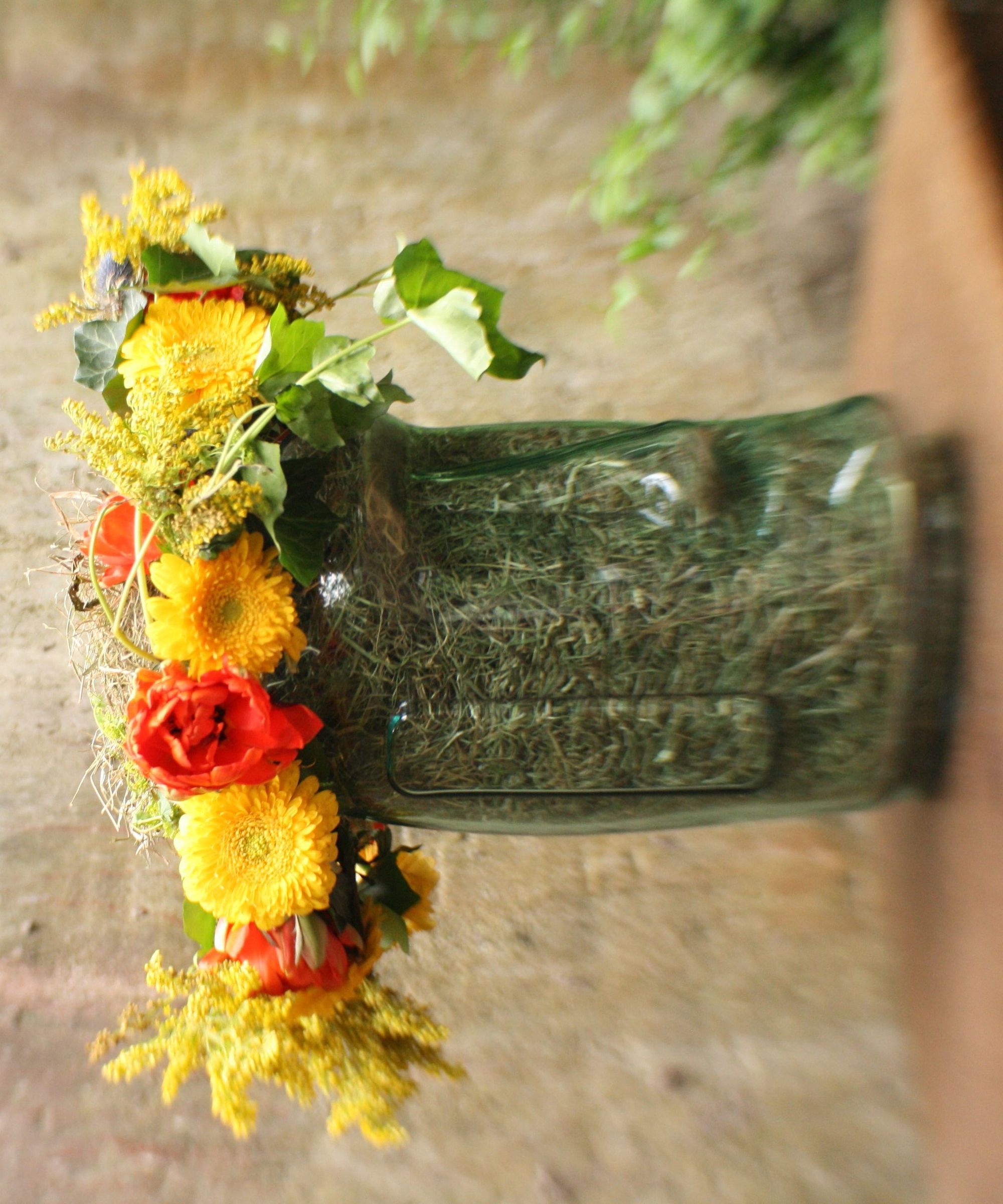 DIY guide for Summer Solstice Floral Head Wreath with step-by-step instructions