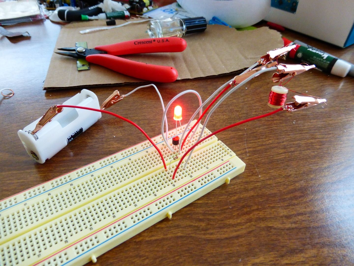Make a Joule Thief Coil Without a Ferrite Toroid 5 Steps (with