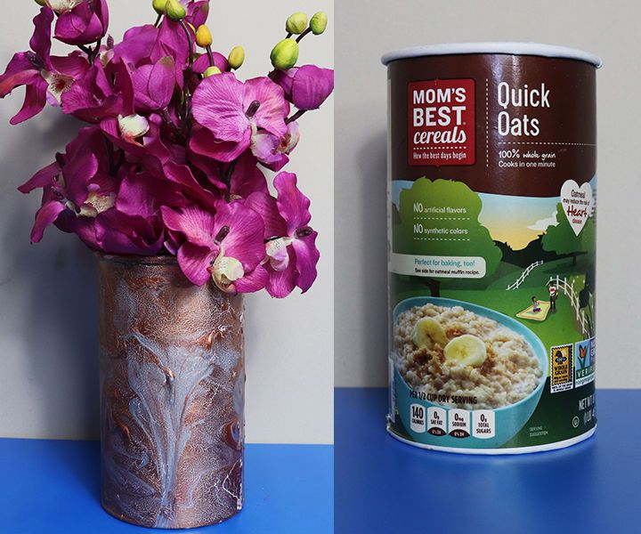 DIY guide for Recycled Craft Idea | Cardboard Vase with step-by-step instructions