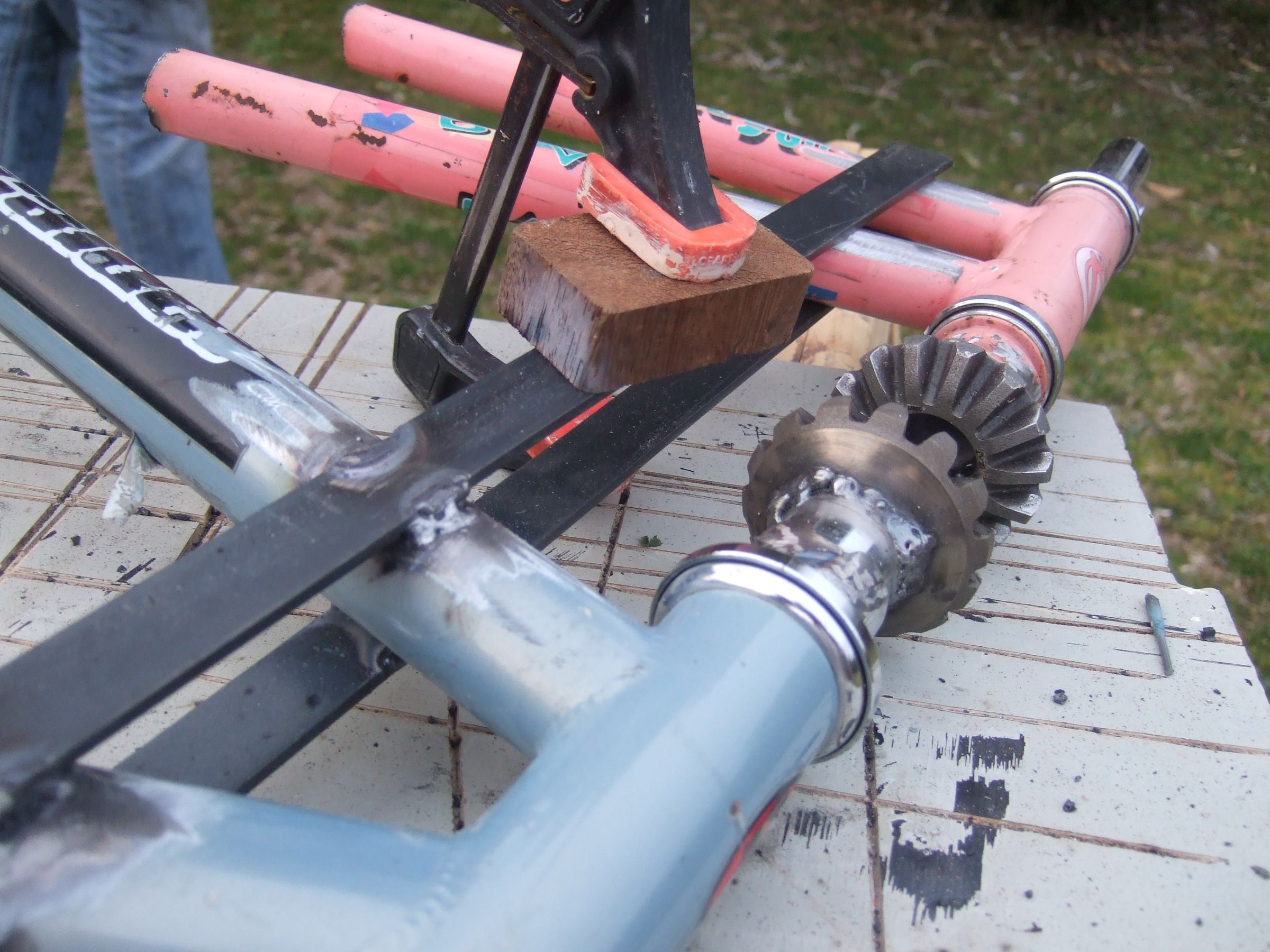 backwards steering bike