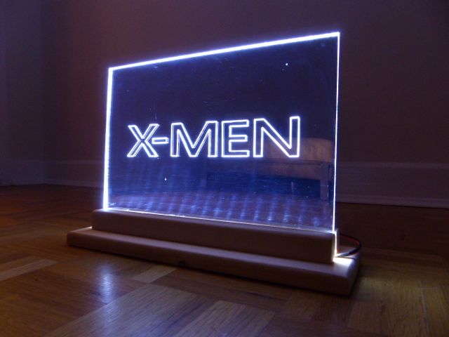 Xmen Led Edge Lit Mirror Sign 8 Steps With Pictures Instructables xmen led edge lit mirror sign 8 steps