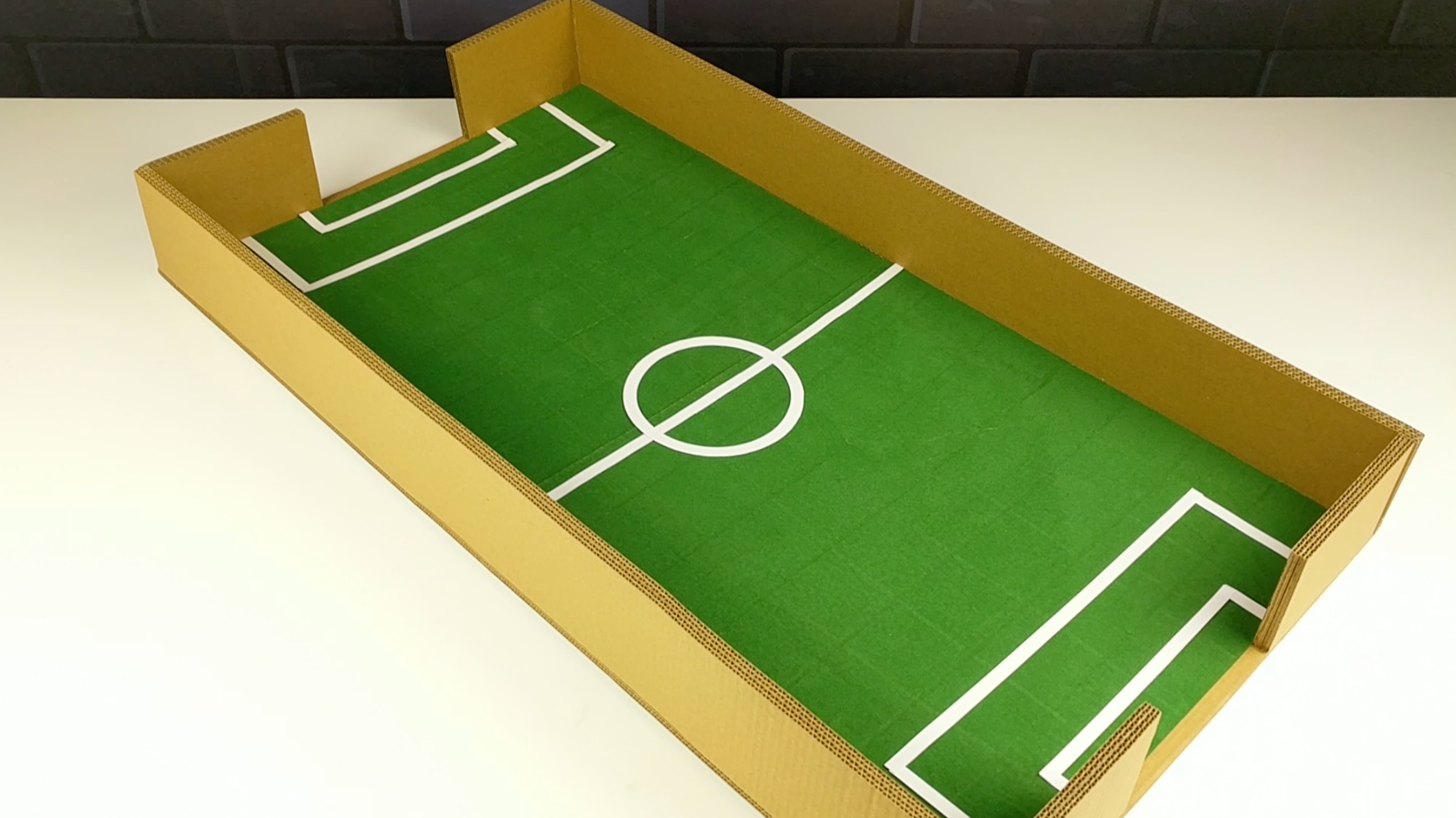 How to Make FOOSBALL Table Board Game From Cardboard DIY at HOME 16