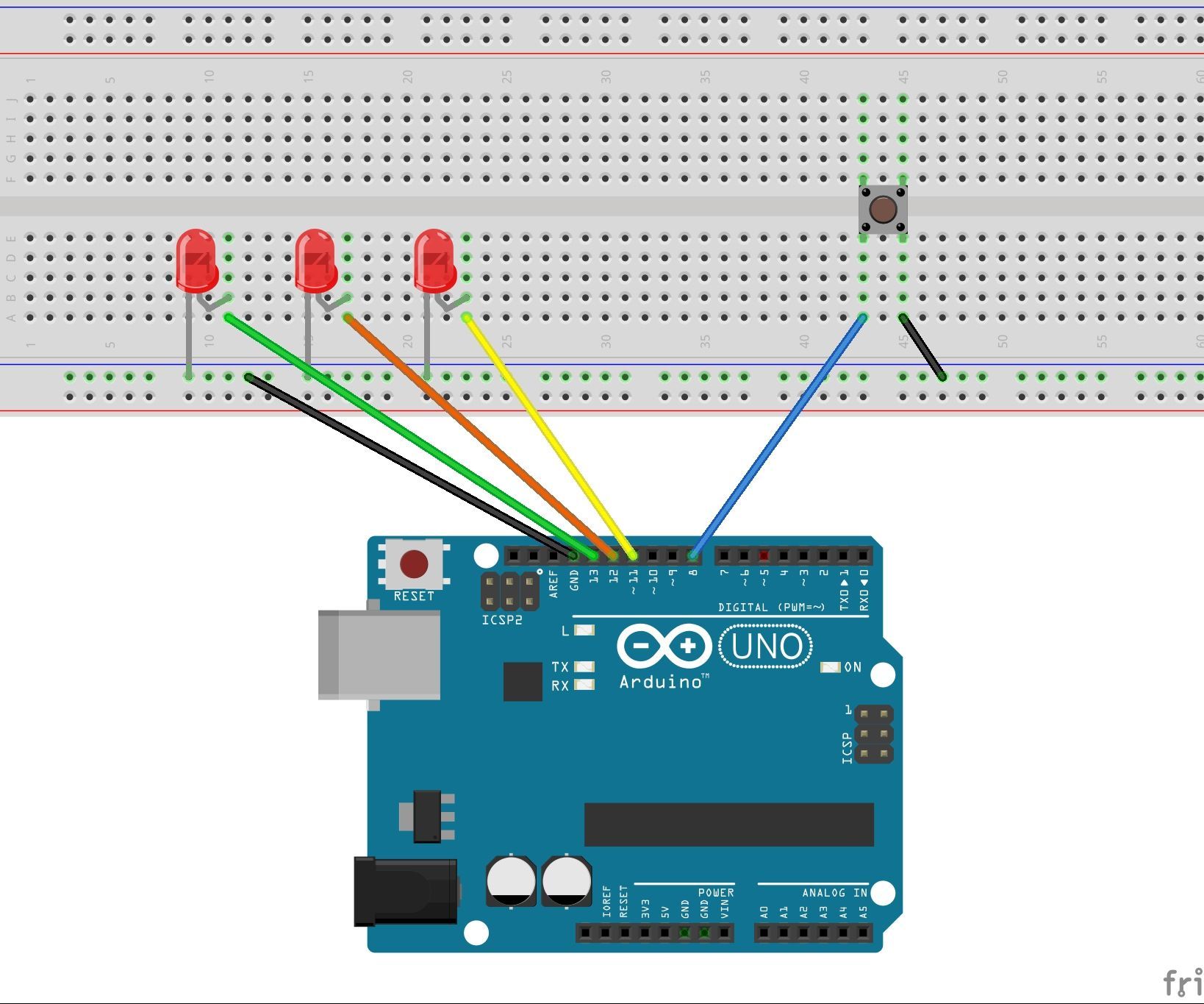 easy leds with arduino DIY Project - Step-by-Step DIY Project | FindingDIY