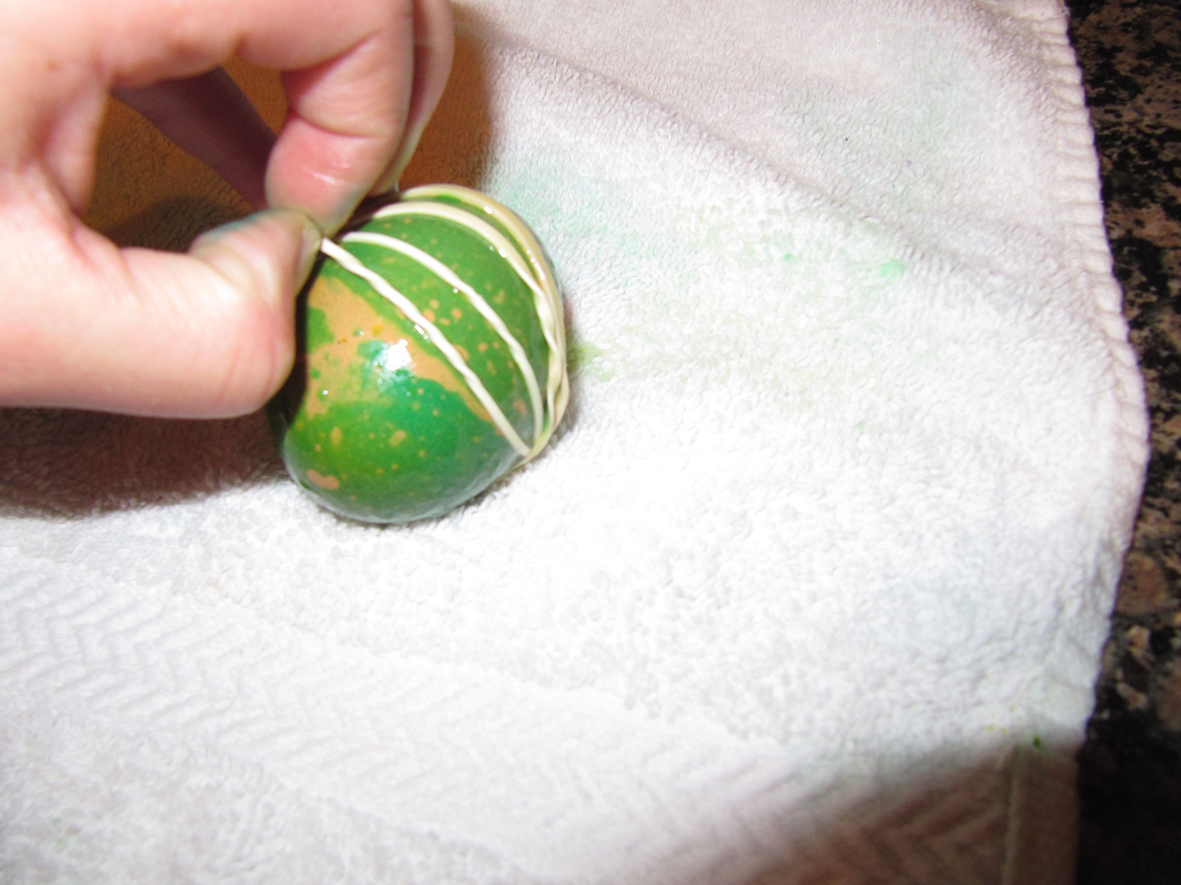 Marbleized Rubber Band Eggs 5 Steps Instructables