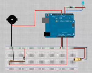 How to Make a Laser Security System Using Arduino and LDR : 5 Steps ...