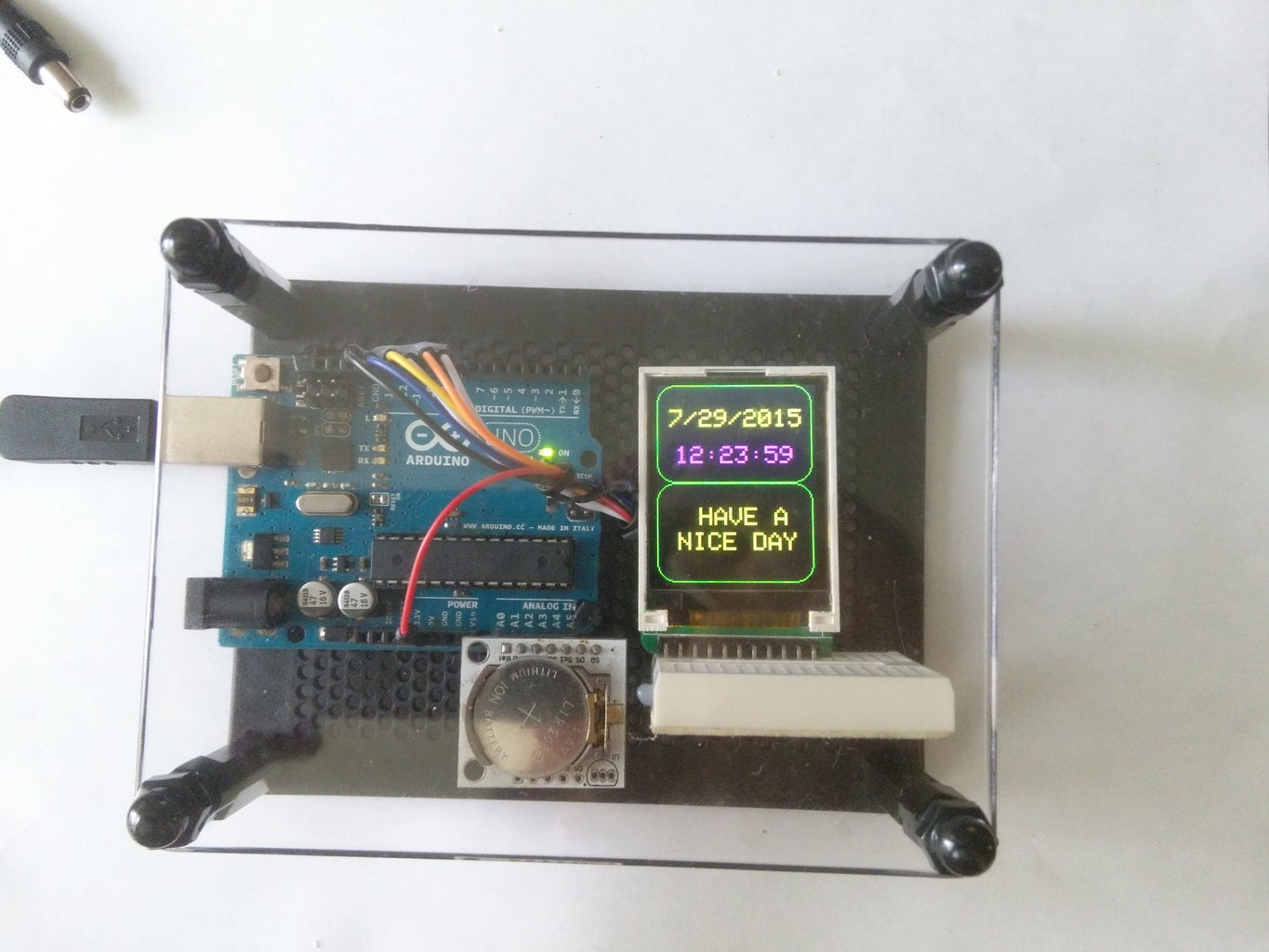 Arduino Color LCD Message Clock : 7 Steps (with Pictures) - Instructables