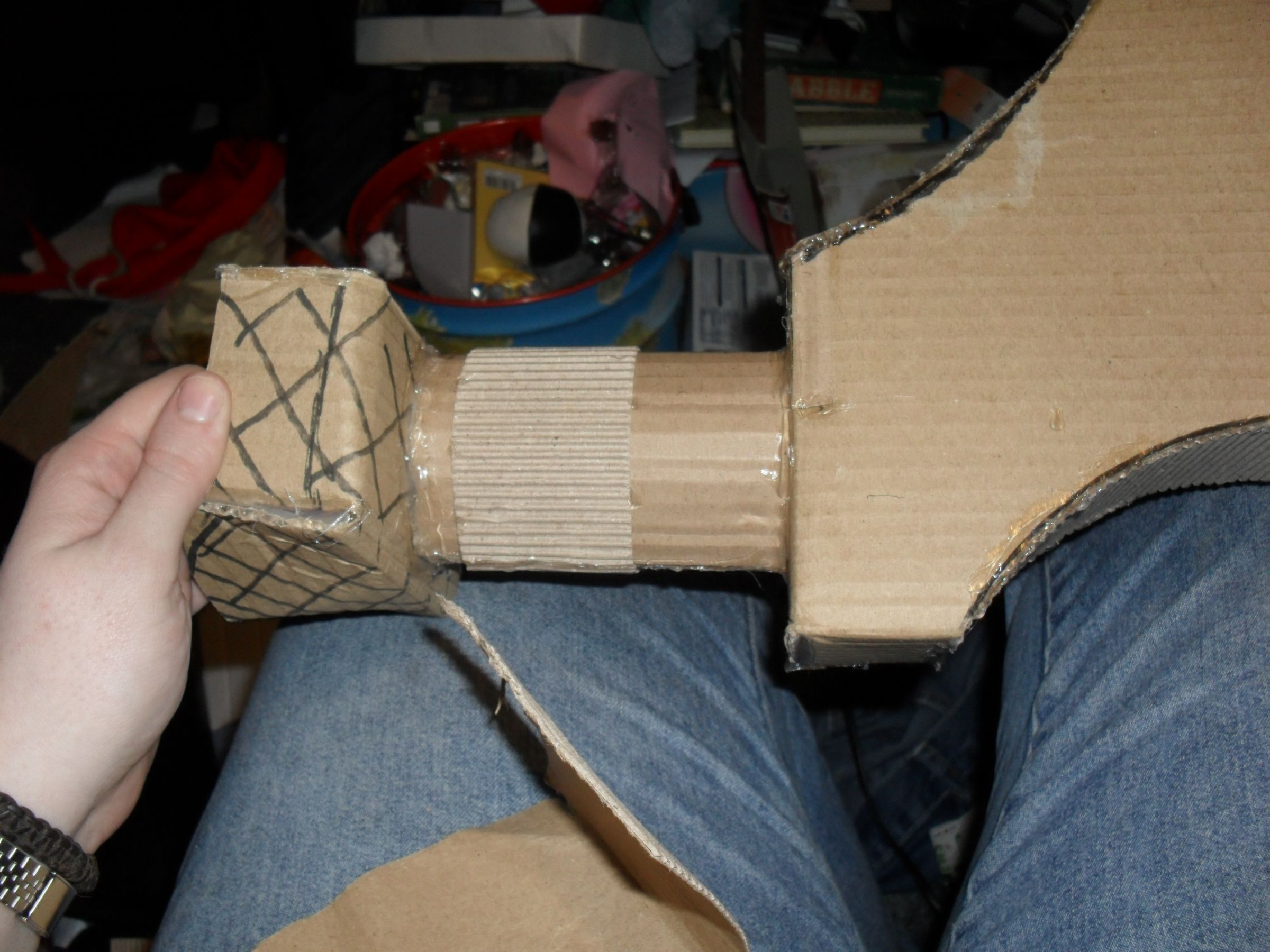 Cardboard Props How to Make a Movie Camera 14 Steps (with Pictures