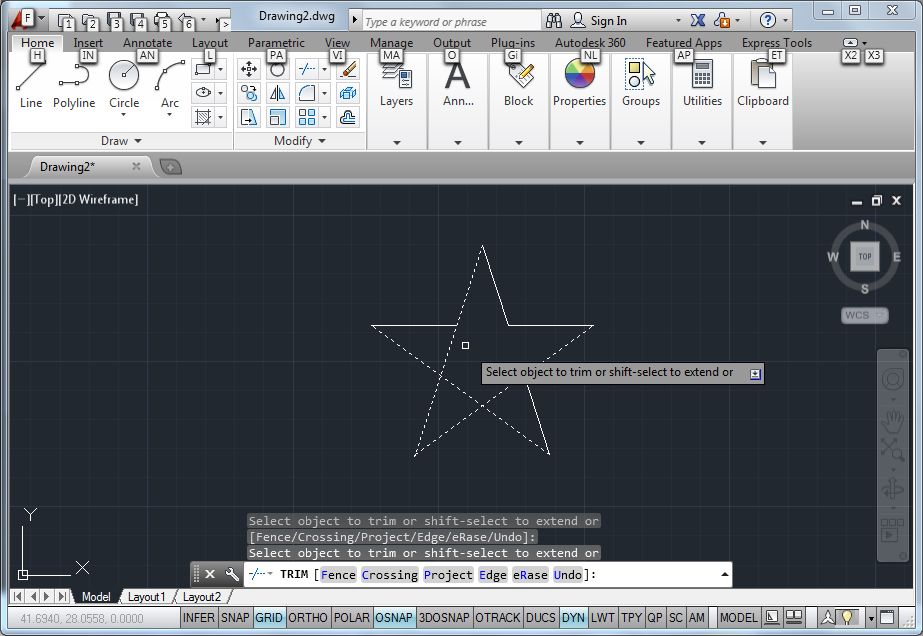 How to draw a star in autocad impactsilver eslowtravel