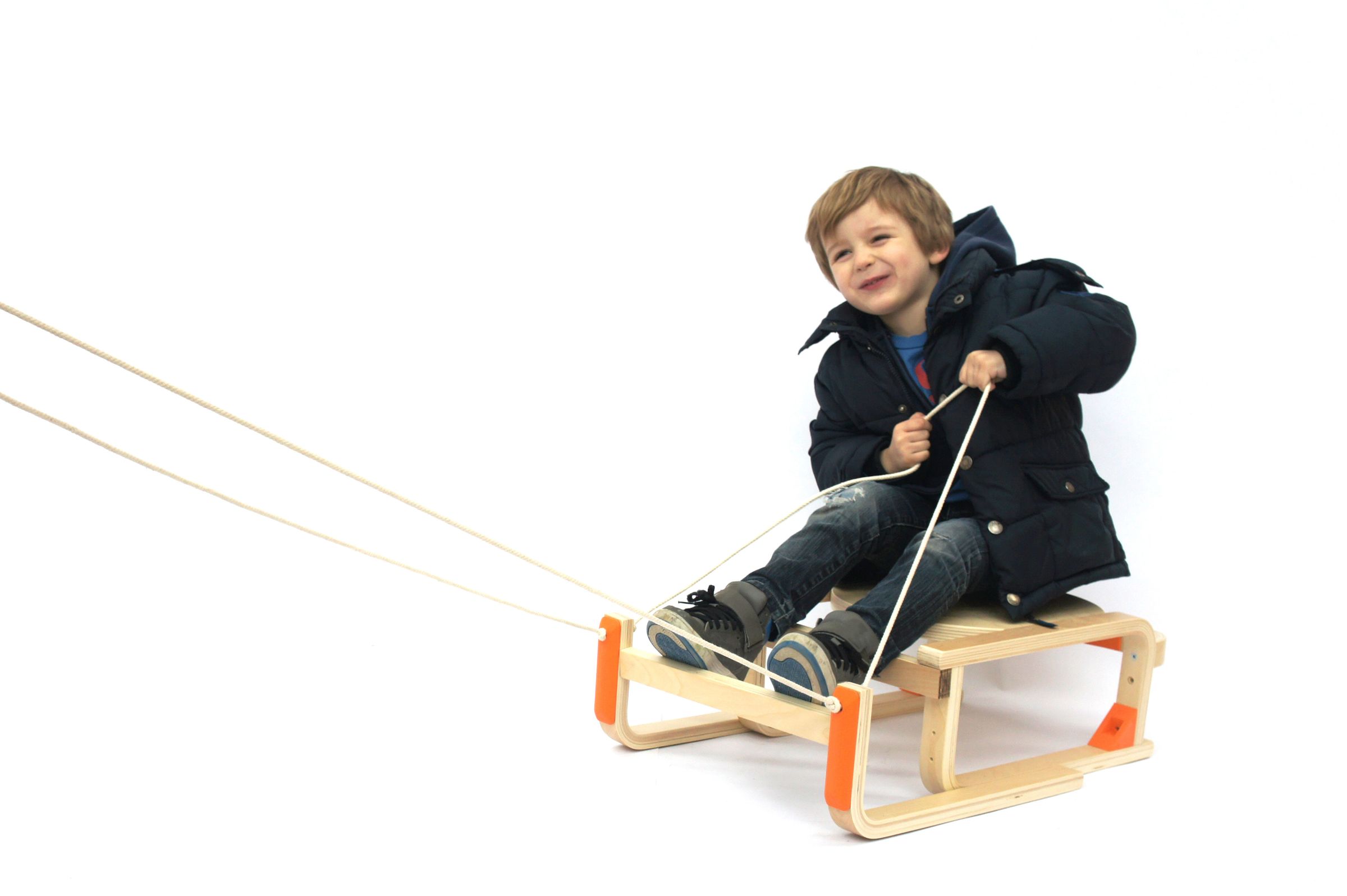 DIY Sled (hack of IKEA's Frosta Stool by Andreas Bhend and Samuel N